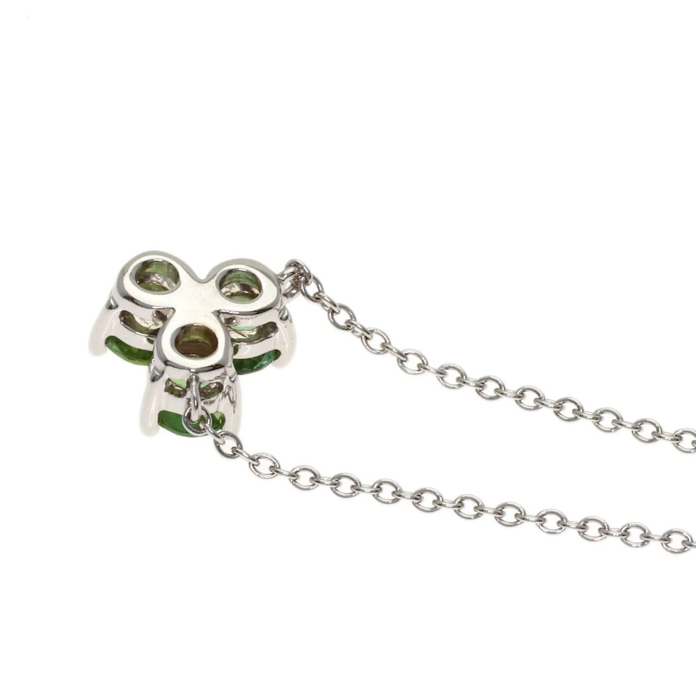 Tiffany & Co. Aria Tourmaline Necklace, 18K White Gold, Women's. - Picture 5 of 6